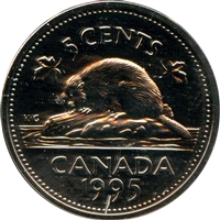 1995 Canada 5-cents Proof Like