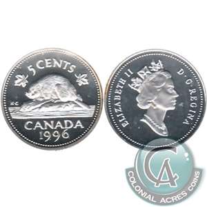 1996 Canada 5-cents Silver Proof