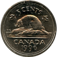 1996 Canada 5-cents Brilliant Uncirculated (MS-63)