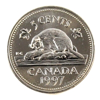 1997 Canada 5-cents Brilliant Uncirculated (MS-63)