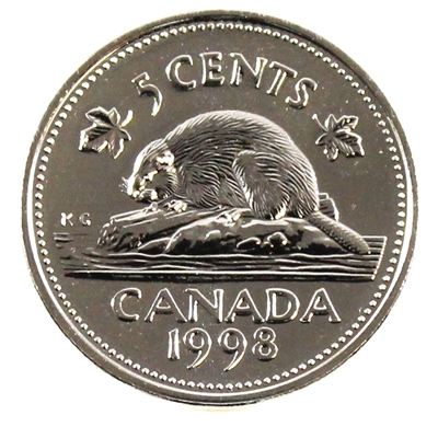 1998W Canada 5-cents Proof Like