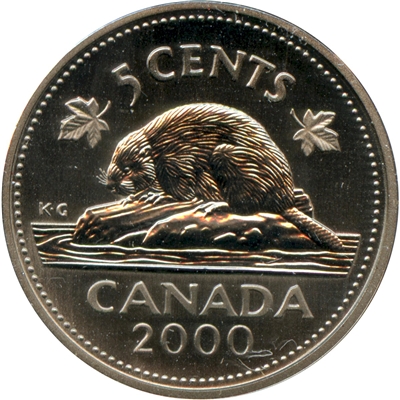 2000 Canada 5-cents Specimen