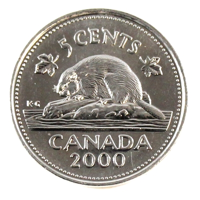 2000P Canada 5-cents Circulated