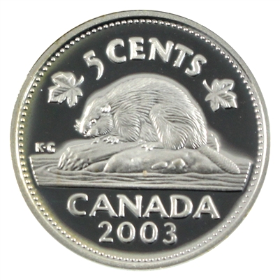 2003 Canada 5-cents Silver Proof