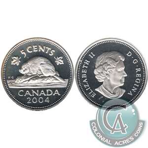 2004 Canada 5-cents Silver Proof