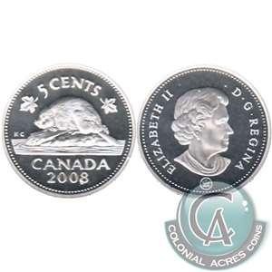 2008 Canada 5-cents Silver Proof