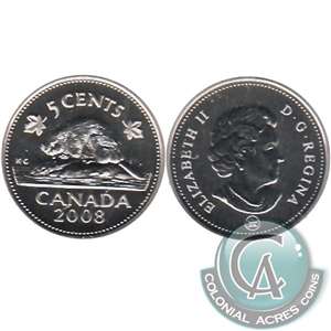 2008 Canada 5-cents Specimen