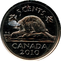 2010 Canada 5-cents Brilliant Uncirculated (MS-63)