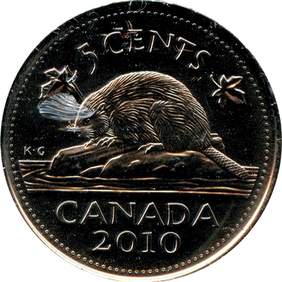 2010 Canada 5-cents Brilliant Uncirculated (MS-63)