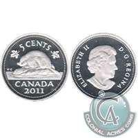 2011 Canada 5-cents Silver Proof