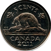 2011 Canada 5-cents Brilliant Uncirculated (MS-63)