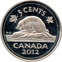 2012 Canada 5-cents Silver Proof