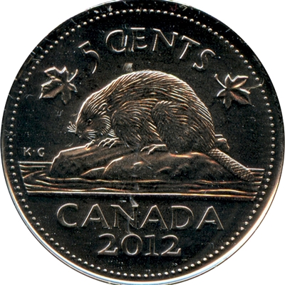 2012 Canada 5-cents Brilliant Uncirculated (MS-63)