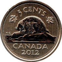 2012 Canada 5-cents Specimen