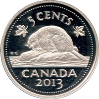 2013 Canada 5-cents Silver Proof (No Tax)