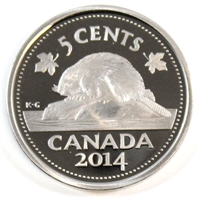 2014 Canada 5-cents Proof (non-silver)