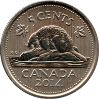 2014 Canada 5-cents Specimen