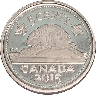 2015 Canada 5-cents Proof (non-silver)