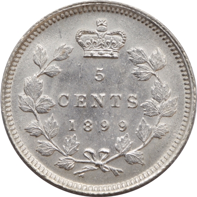 1899 Canada 5-cents Brilliant Uncirculated (MS-63) $