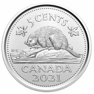 2021 Canada 5-cents Brilliant Uncirculated (MS-63)