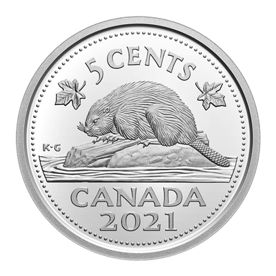 2021 Canada 5-cents Proof (non-silver)