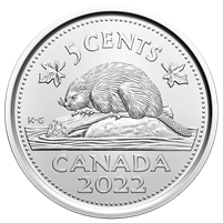 2022 Canada 5-cents Brilliant Uncirculated (MS-63)