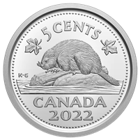 2022 Canada 5-cents Proof (non-silver)