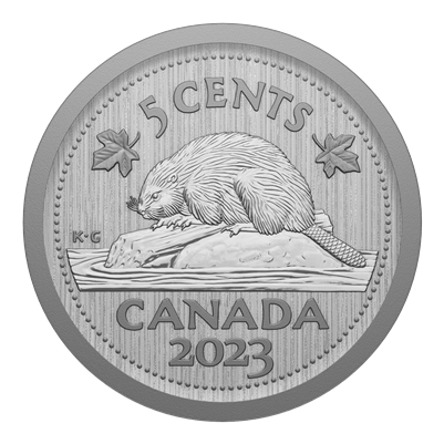 2023 QEII Canada 5-cents Specimen