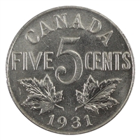 1931 Canada 5-cents UNC+ (MS-62) $