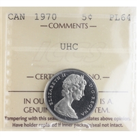 1970 Canada 5-cents ICCS Certified PL-64 UHC