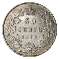 1870 LCW Canada 50-cents VF-EF (VF-30) $