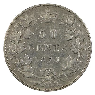 1871 Canada 50-cents VF-EF (VF-30) $