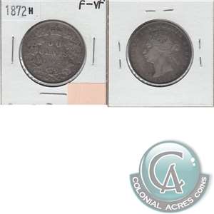 1872H Canada 50-cents F-VF (F-15) $