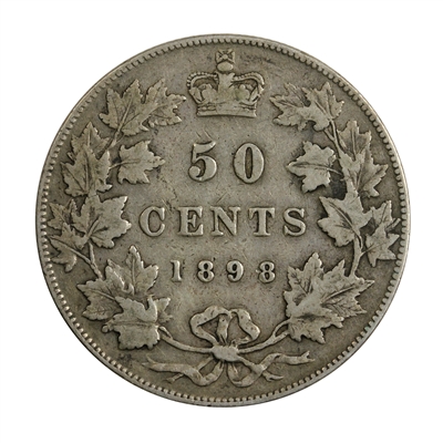 1898 Canada 50-cents F-VF (F-15) $