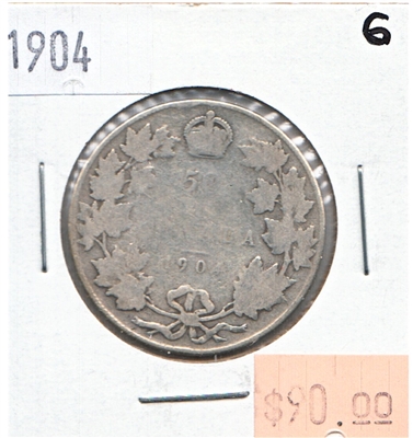 1904 Canada 50-cents Good (G-4) $