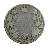 1905 Canada 50-cents Very Good (VG-8) $