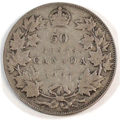 1907 Canada 50-cents VG-F (VG-10)