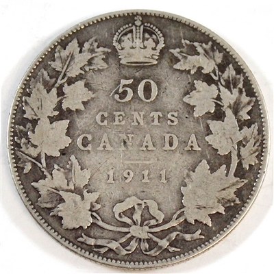 1911 Canada 50-cents Good (G-4)