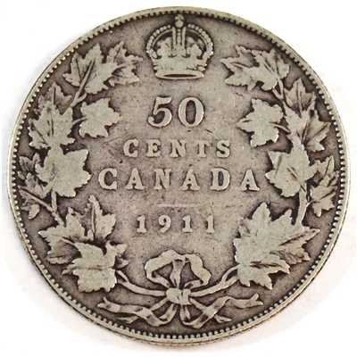 1911 Canada 50-cents G-VG (G-6)