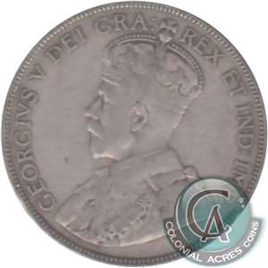 1913 Canada 50-cents Fine (F-12)