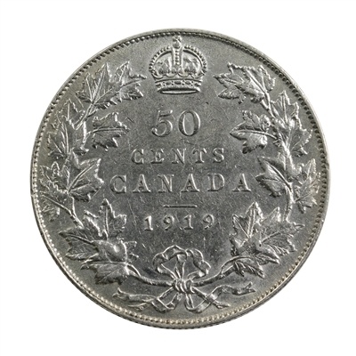 1919 Canada 50-cents VF-EF (VF-30) $