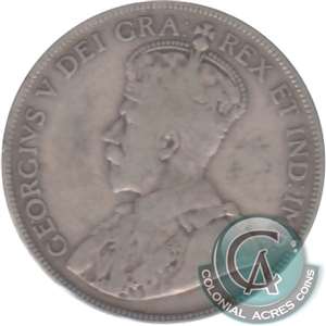 1920 Large 0 Canada 50-cents VG-F (VG-10) $