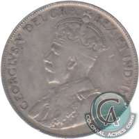 1920 Small 0 Canada 50-cents Very Fine (VF-20) $