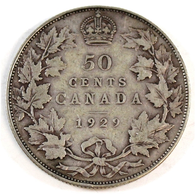 1929 Canada 50-cents Fine (F-12)