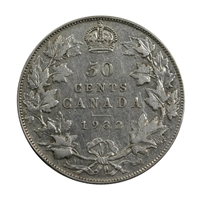 1932 Canada 50-cents F-VF (F-15) $