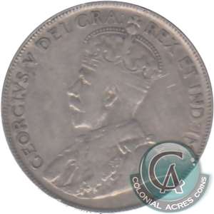 1936 Canada 50-cents Very Fine (VF-20) $