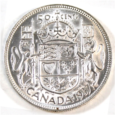 1937 Canada 50-cents AU-UNC (AU-55)