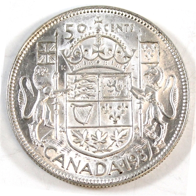 1937 Canada 50-cents Extra Fine (EF-40)
