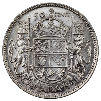1941 Canada 50-cents AU-UNC (AU-55)