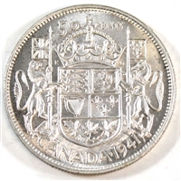 1941 Canada 50-cents Brilliant Uncirculated (MS-63) $